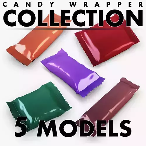 Candy wrapper collection volume 1 3D model