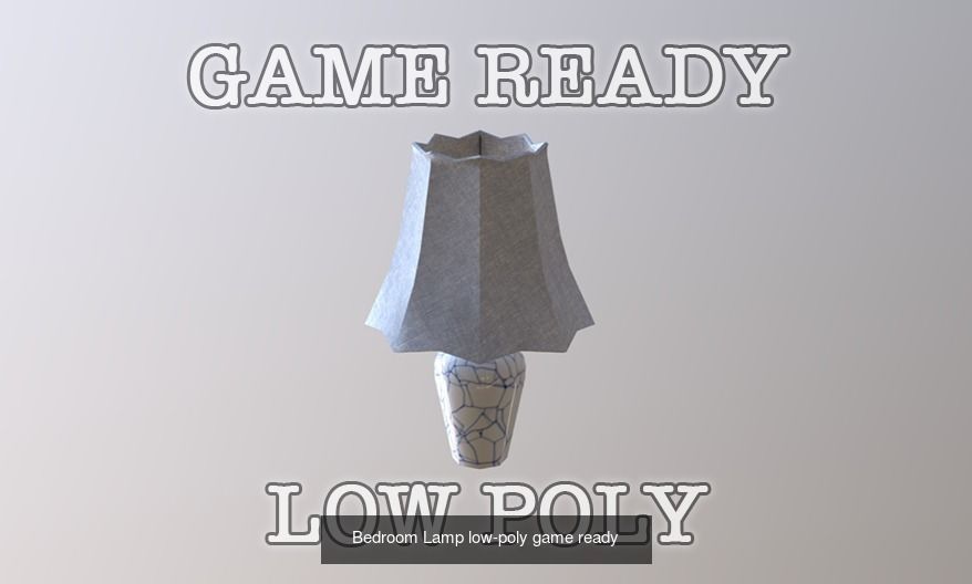 Game Ready Lamps pendant light with wooden ball hanging from it 3D Model Collection_4