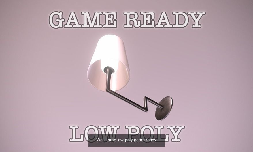 Game Ready Lamps pendant light with wooden ball hanging from it 3D Model Collection_2