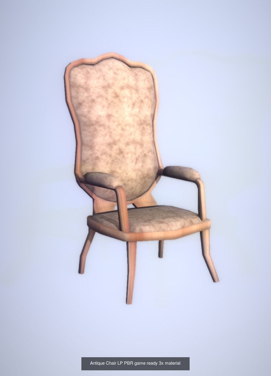 Game Ready Antique Furniture 3D Model Collection_1