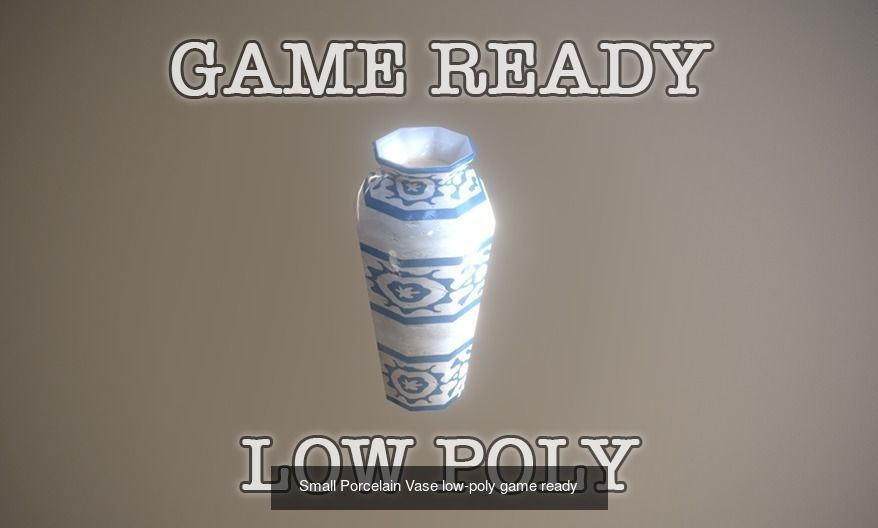 Game Ready Antique Furniture 3D Model Collection_5