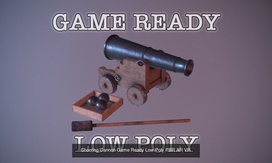 Game Ready Weapons Low Poly PBR axe 3D Model Collection_4