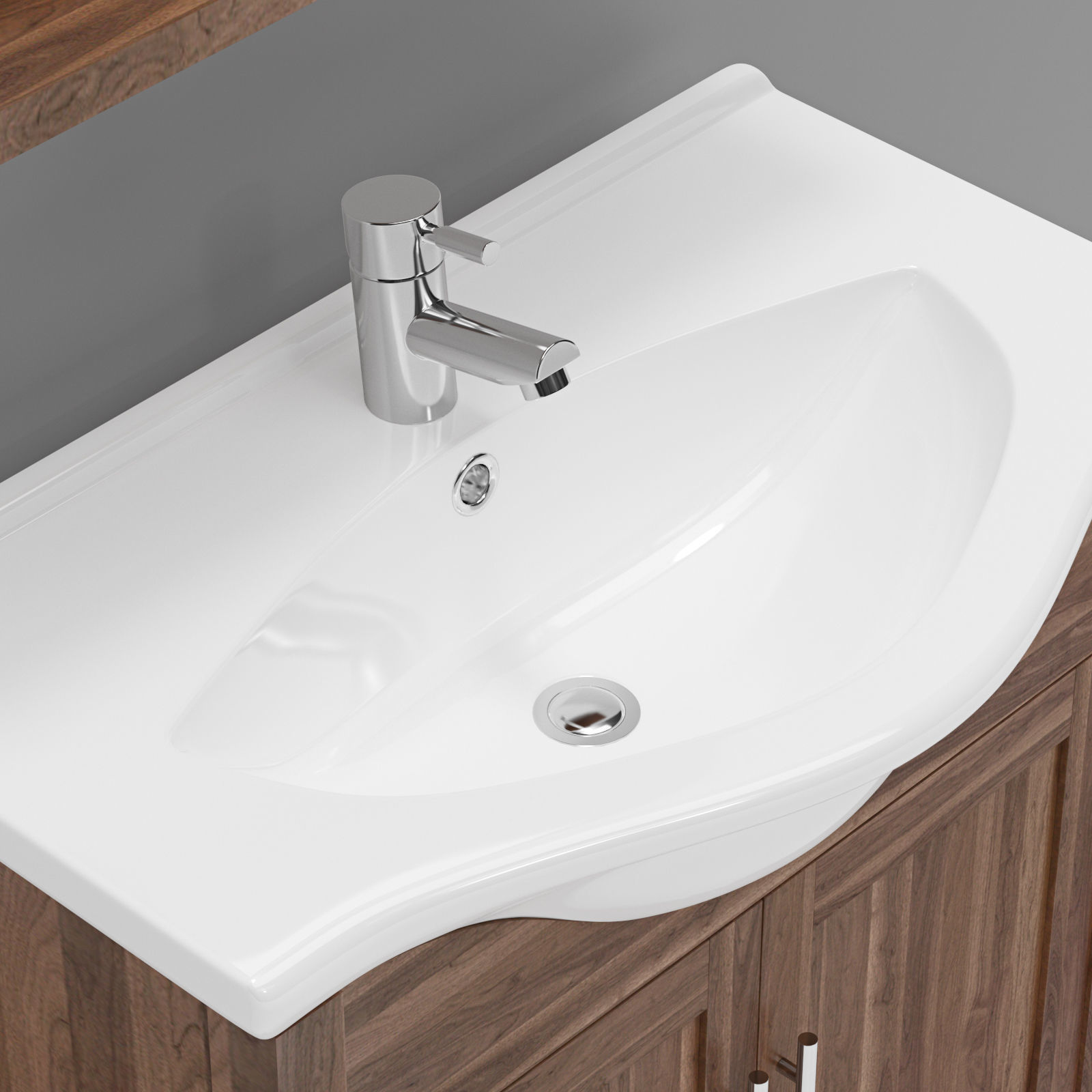 Tavistock Lava Walnut 700 Freestanding Vanity Unit 3D model_3