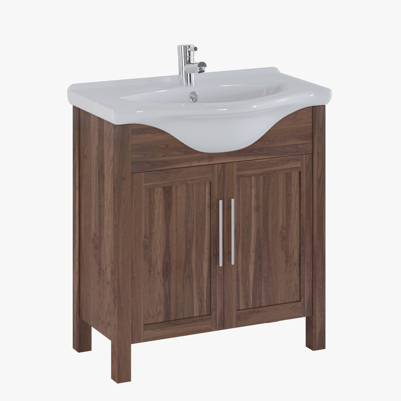 Tavistock Lava Walnut 700 Freestanding Vanity Unit 3D model_1