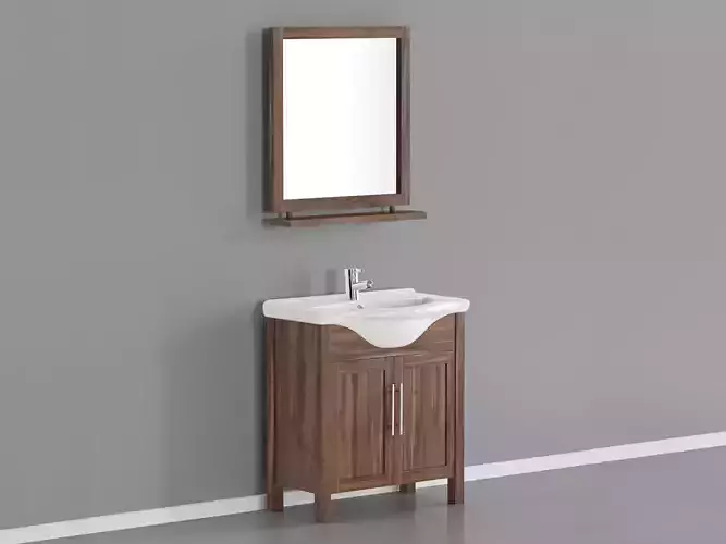Tavistock Lava Walnut 700 Freestanding Vanity Unit