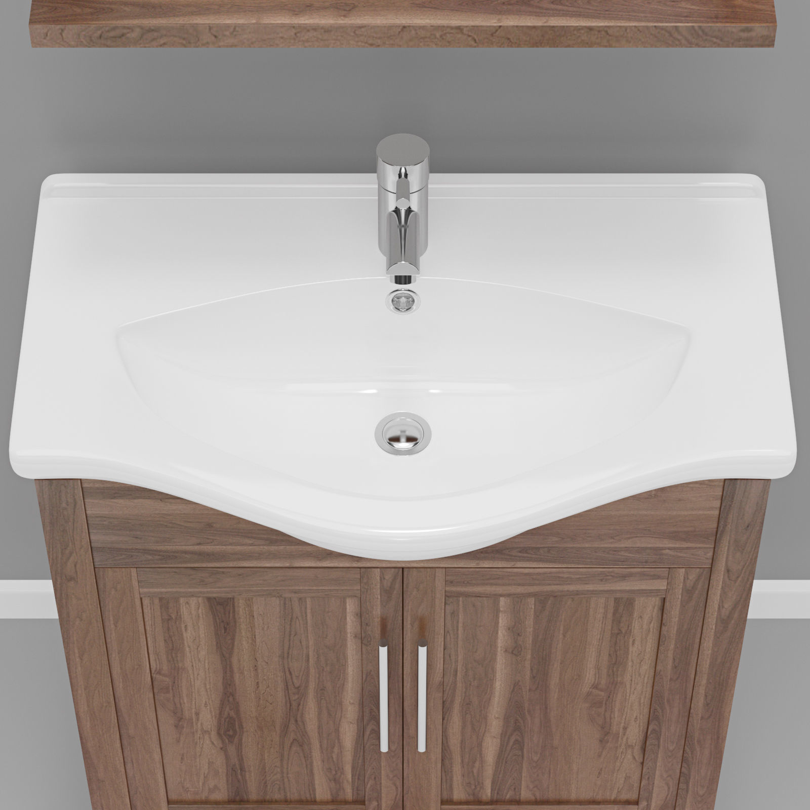 Tavistock Lava Walnut 700 Freestanding Vanity Unit 3D model_4