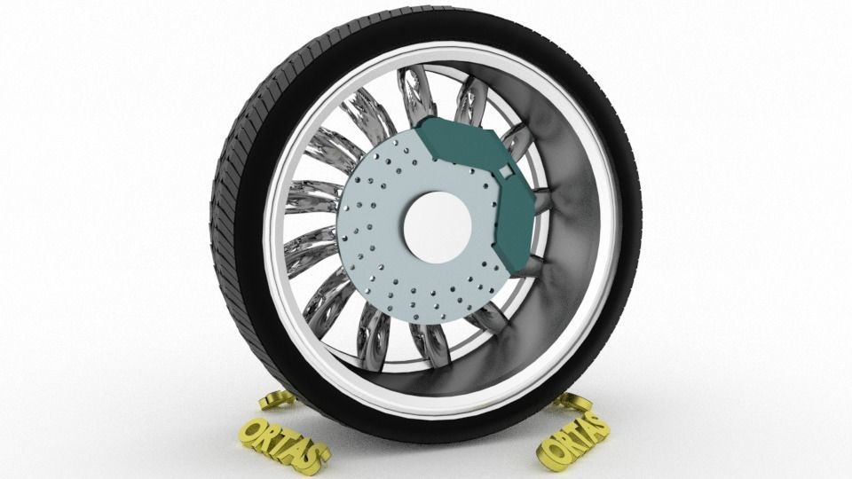 ORTAS CAR WHEEL RIM 71-72-73-74-75 GAME READY WHEEL 3D Model Collection_51
