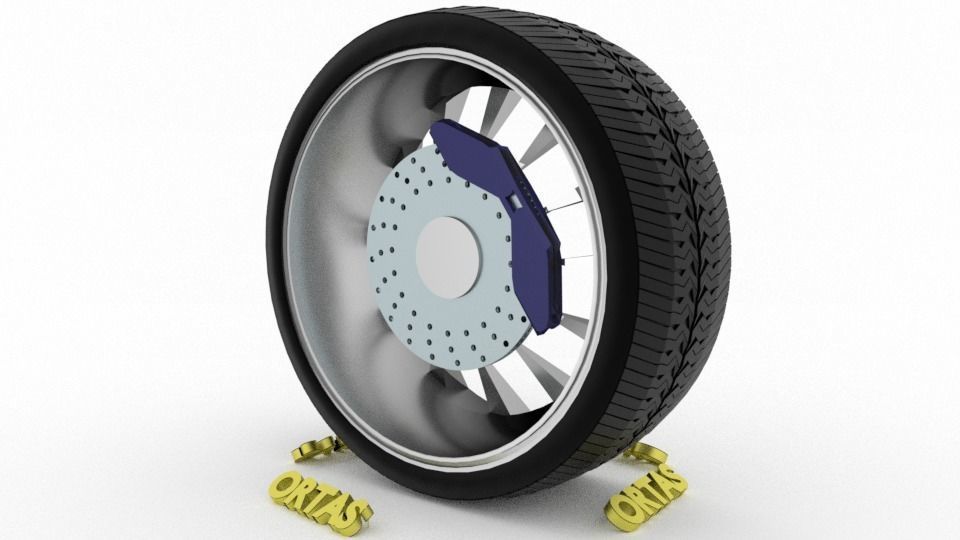 ORTAS CAR WHEEL RIM 71-72-73-74-75 GAME READY WHEEL 3D Model Collection_40