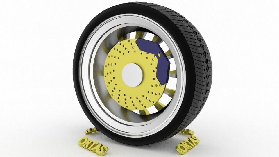 ORTAS CAR WHEEL RIM 71-72-73-74-75 GAME READY WHEEL 3D Model Collection_12