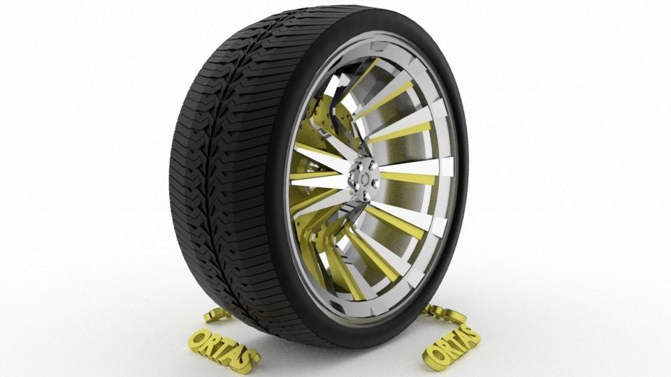 ORTAS CAR WHEEL RIM 71-72-73-74-75 GAME READY WHEEL 3D Model Collection_6