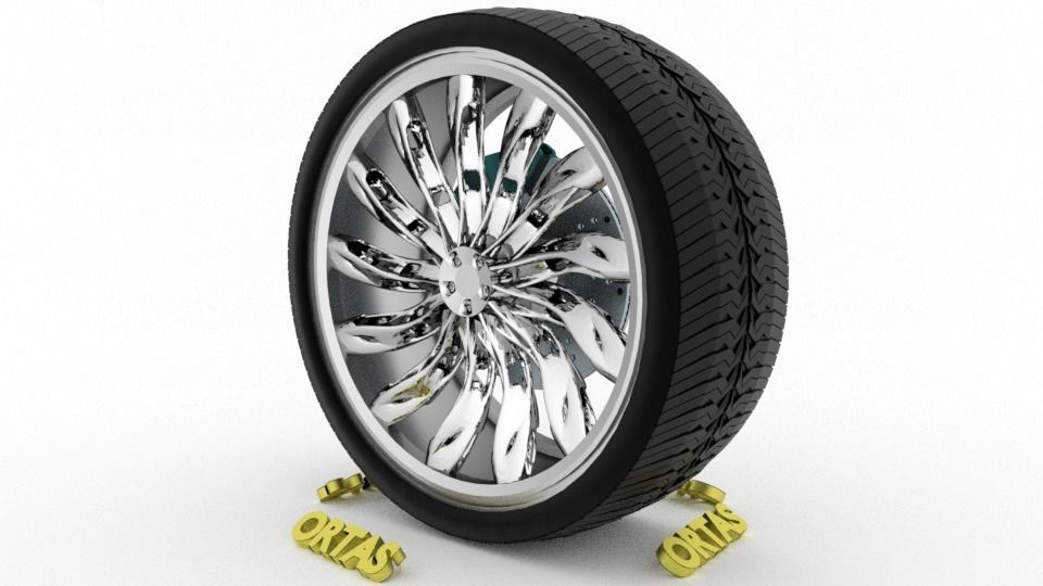 ORTAS CAR WHEEL RIM 71-72-73-74-75 GAME READY WHEEL 3D Model Collection_49