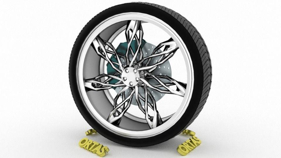 ORTAS CAR WHEEL RIM 71-72-73-74-75 GAME READY WHEEL 3D Model Collection_34