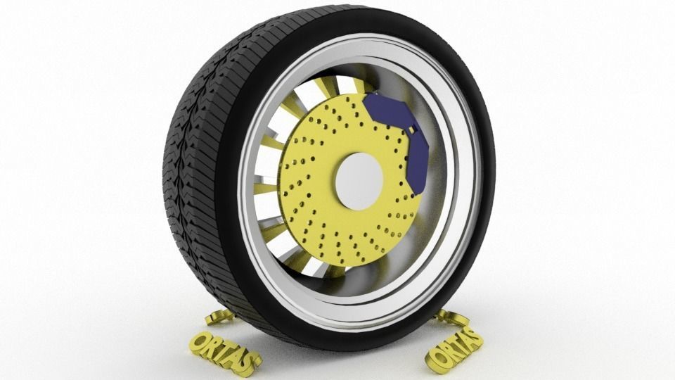 ORTAS CAR WHEEL RIM 71-72-73-74-75 GAME READY WHEEL 3D Model Collection_11