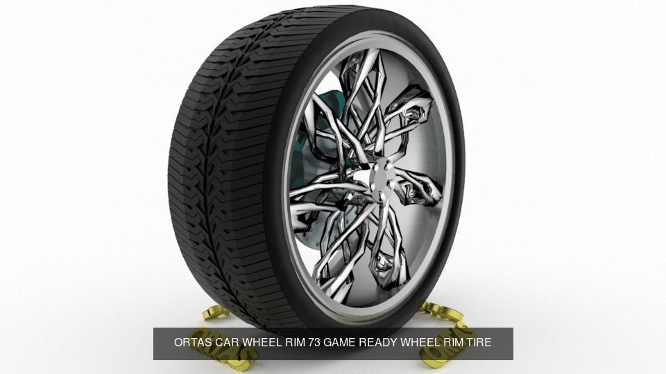 ORTAS CAR WHEEL RIM 71-72-73-74-75 GAME READY WHEEL 3D Model Collection_3