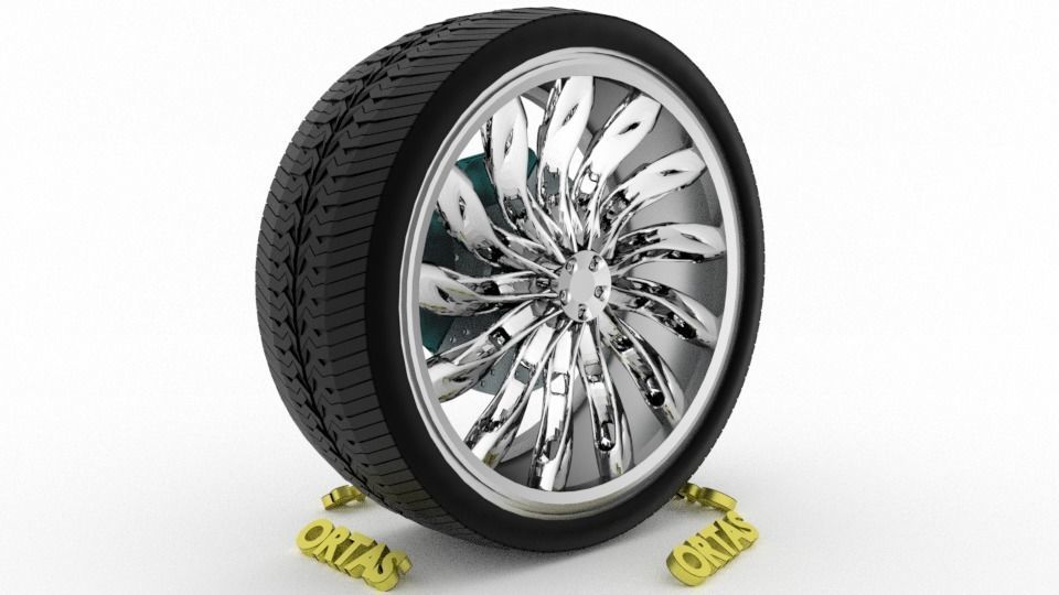 ORTAS CAR WHEEL RIM 71-72-73-74-75 GAME READY WHEEL 3D Model Collection_53