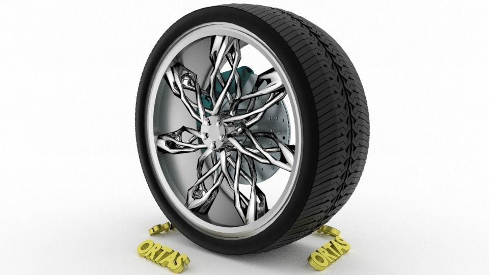 ORTAS CAR WHEEL RIM 71-72-73-74-75 GAME READY WHEEL 3D Model Collection_27
