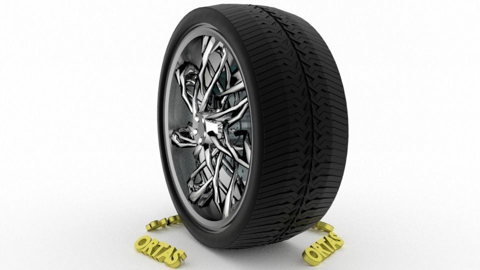 ORTAS CAR WHEEL RIM 71-72-73-74-75 GAME READY WHEEL 3D Model Collection_29