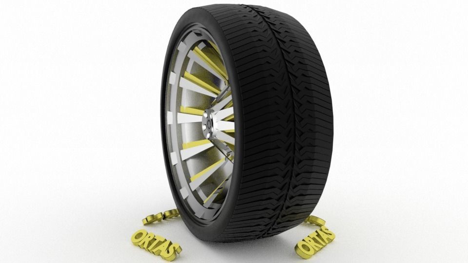 ORTAS CAR WHEEL RIM 71-72-73-74-75 GAME READY WHEEL 3D Model Collection_10