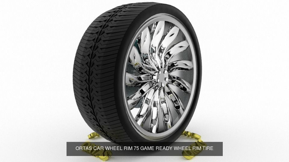 ORTAS CAR WHEEL RIM 71-72-73-74-75 GAME READY WHEEL 3D Model Collection_1