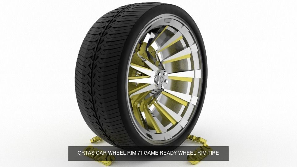 ORTAS CAR WHEEL RIM 71-72-73-74-75 GAME READY WHEEL 3D Model Collection_5