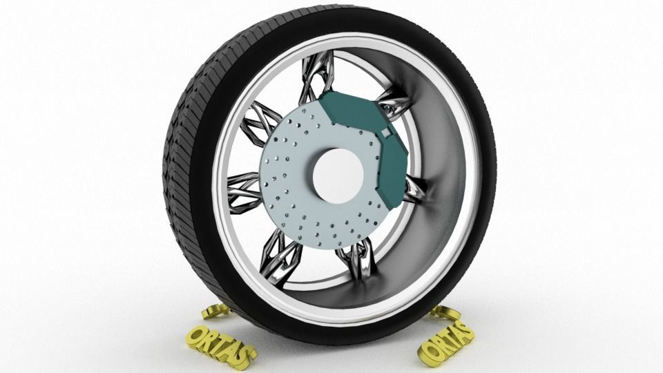 ORTAS CAR WHEEL RIM 71-72-73-74-75 GAME READY WHEEL 3D Model Collection_30