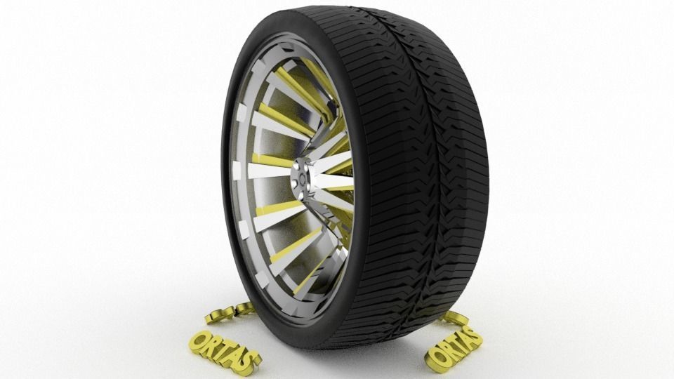 ORTAS CAR WHEEL RIM 71-72-73-74-75 GAME READY WHEEL 3D Model Collection_8