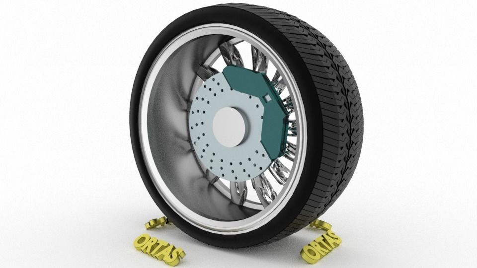 ORTAS CAR WHEEL RIM 71-72-73-74-75 GAME READY WHEEL 3D Model Collection_52