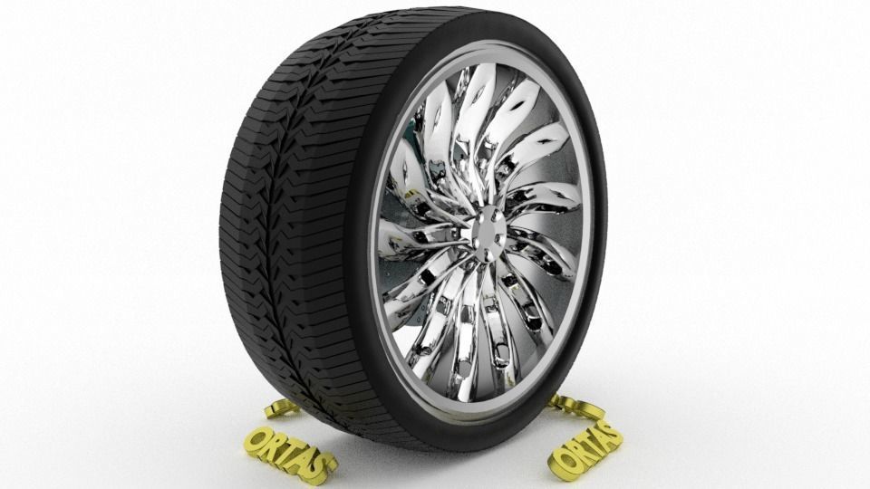 ORTAS CAR WHEEL RIM 71-72-73-74-75 GAME READY WHEEL 3D Model Collection_54