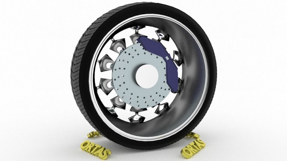 ORTAS CAR WHEEL RIM 71-72-73-74-75 GAME READY WHEEL 3D Model Collection_19