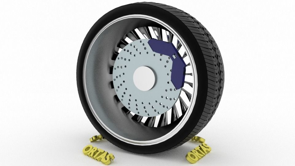 ORTAS CAR WHEEL RIM 76-77-78-79-80 GAME READY WHEEL 3D Model Collection_11