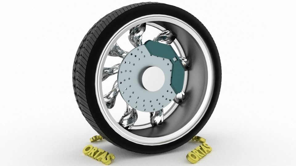 ORTAS CAR WHEEL RIM 76-77-78-79-80 GAME READY WHEEL 3D Model Collection_25