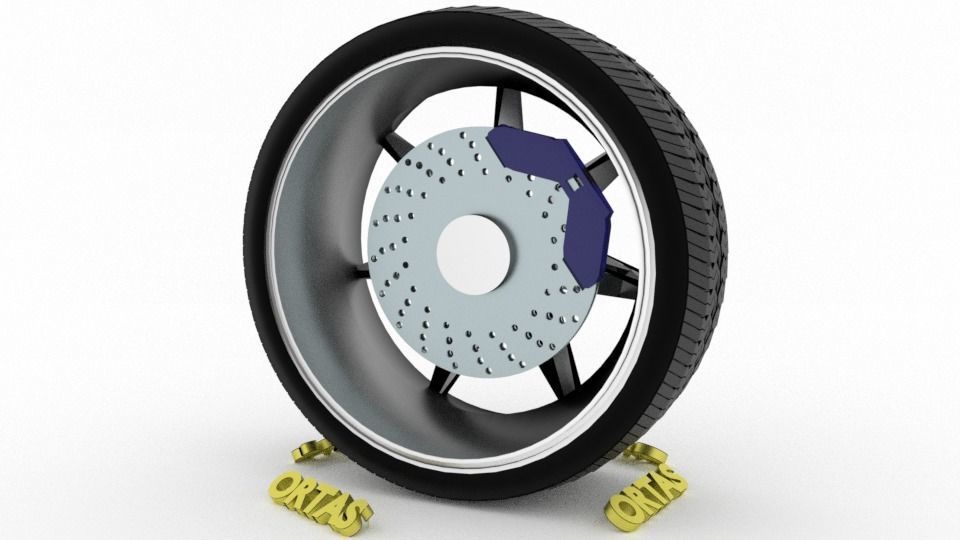 ORTAS CAR WHEEL RIM 76-77-78-79-80 GAME READY WHEEL 3D Model Collection_50