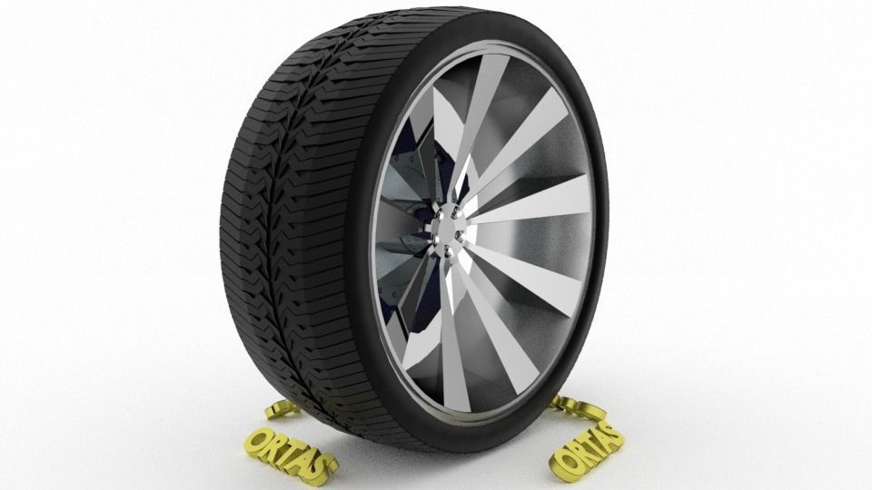 ORTAS CAR WHEEL RIM 76-77-78-79-80 GAME READY WHEEL 3D Model Collection_27