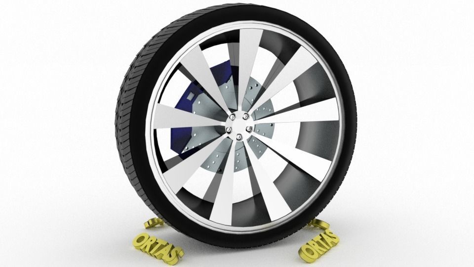 ORTAS CAR WHEEL RIM 76-77-78-79-80 GAME READY WHEEL 3D Model Collection_26