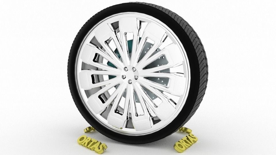 ORTAS CAR WHEEL RIM 76-77-78-79-80 GAME READY WHEEL 3D Model Collection_43