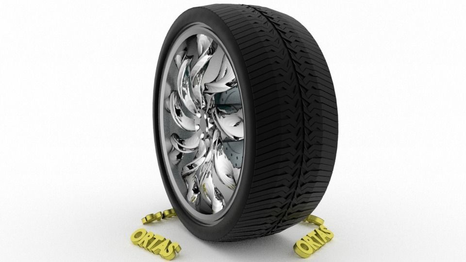 ORTAS CAR WHEEL RIM 76-77-78-79-80 GAME READY WHEEL 3D Model Collection_22