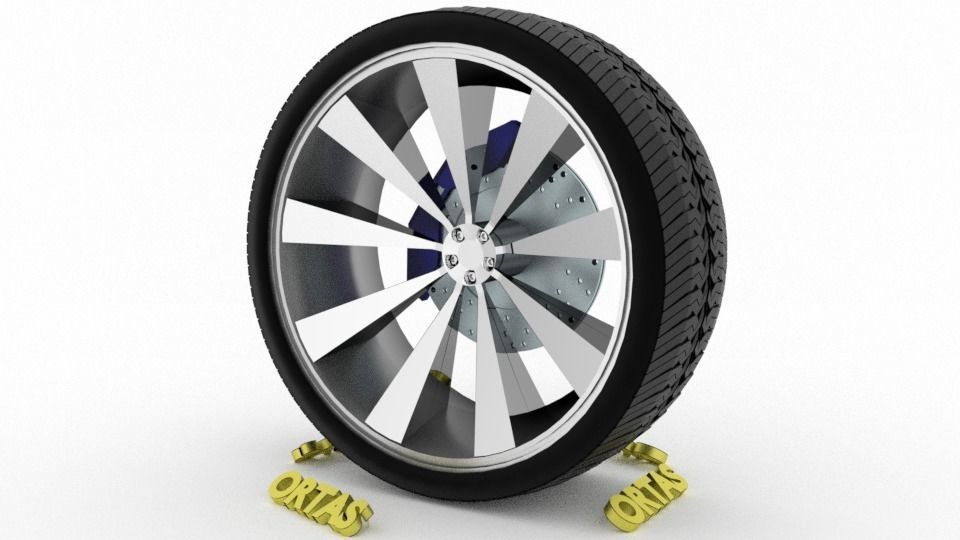 ORTAS CAR WHEEL RIM 76-77-78-79-80 GAME READY WHEEL 3D Model Collection_31
