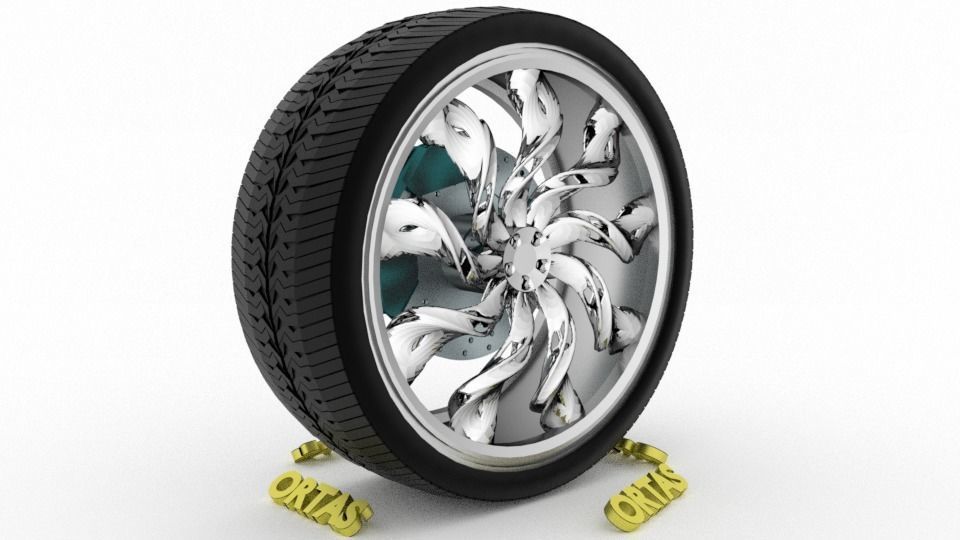 ORTAS CAR WHEEL RIM 76-77-78-79-80 GAME READY WHEEL 3D Model Collection_20