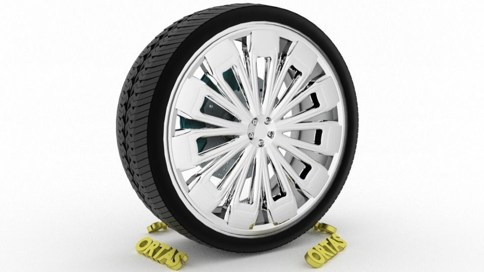 ORTAS CAR WHEEL RIM 76-77-78-79-80 GAME READY WHEEL 3D Model Collection_41
