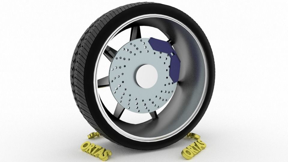 ORTAS CAR WHEEL RIM 76-77-78-79-80 GAME READY WHEEL 3D Model Collection_49