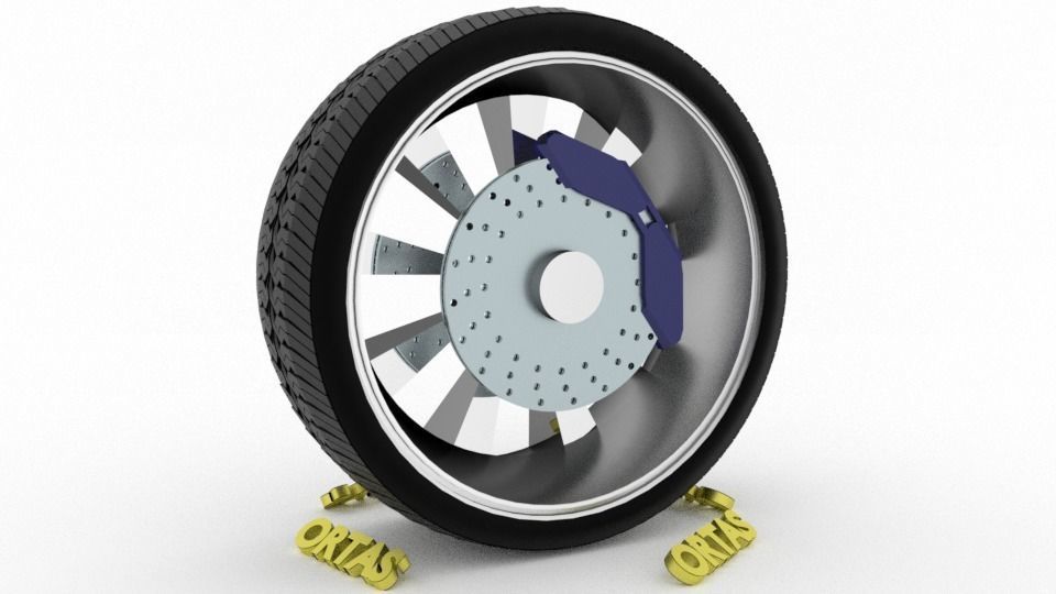 ORTAS CAR WHEEL RIM 76-77-78-79-80 GAME READY WHEEL 3D Model Collection_33