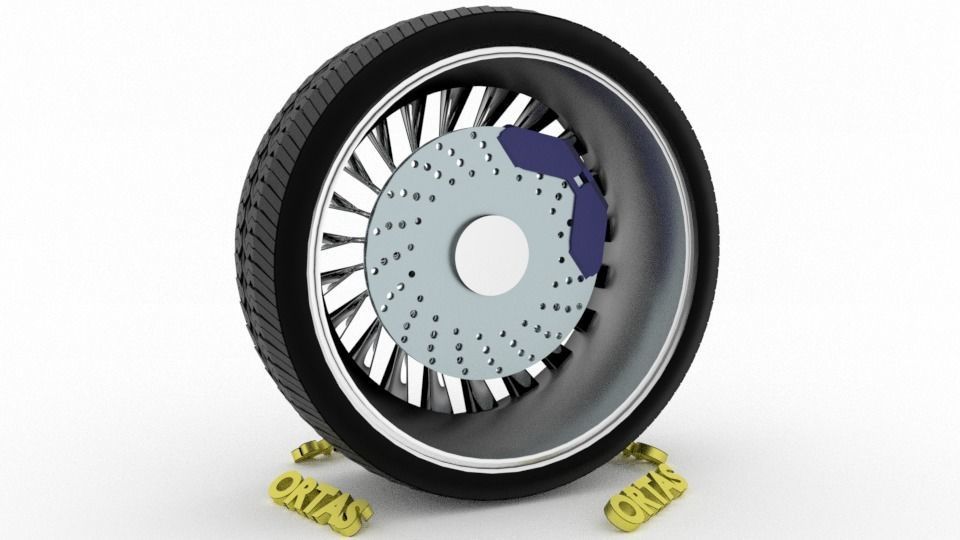 ORTAS CAR WHEEL RIM 76-77-78-79-80 GAME READY WHEEL 3D Model Collection_10