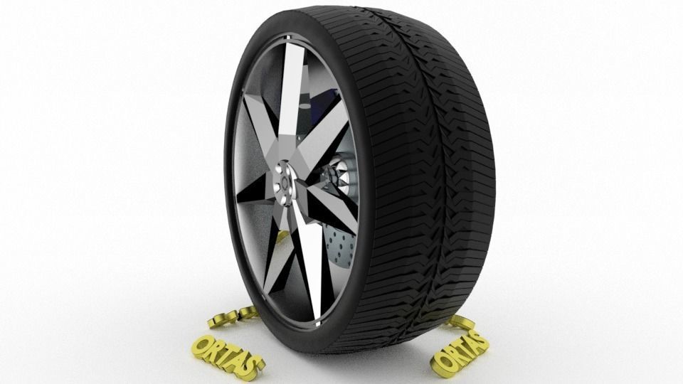 ORTAS CAR WHEEL RIM 76-77-78-79-80 GAME READY WHEEL 3D Model Collection_48