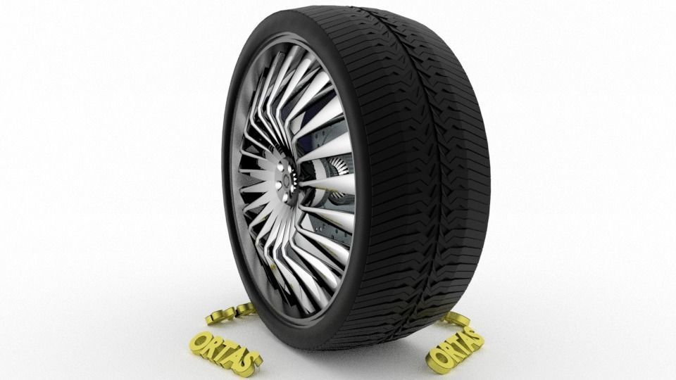 ORTAS CAR WHEEL RIM 76-77-78-79-80 GAME READY WHEEL 3D Model Collection_9
