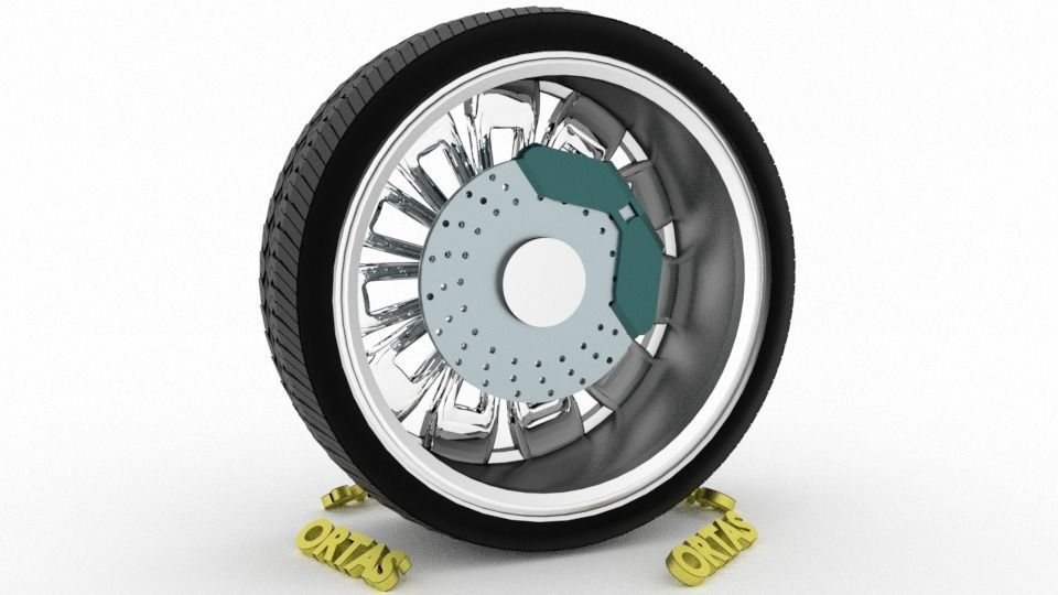 ORTAS CAR WHEEL RIM 76-77-78-79-80 GAME READY WHEEL 3D Model Collection_39