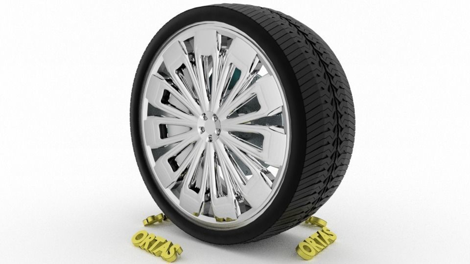 ORTAS CAR WHEEL RIM 76-77-78-79-80 GAME READY WHEEL 3D Model Collection_37