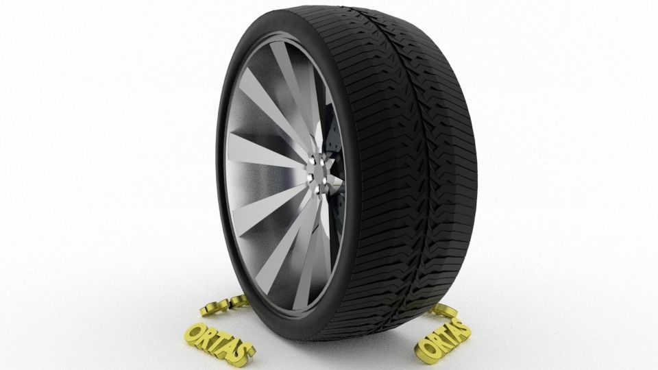 ORTAS CAR WHEEL RIM 76-77-78-79-80 GAME READY WHEEL 3D Model Collection_35