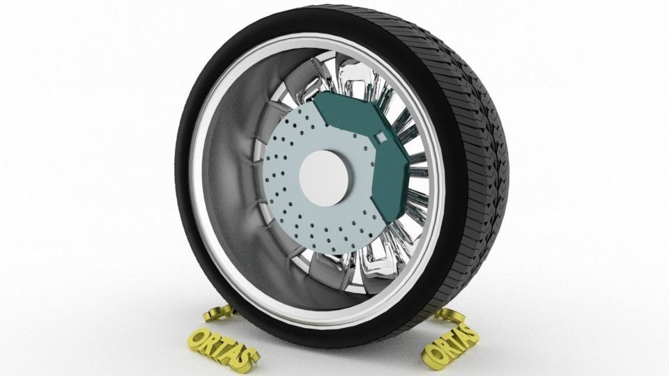 ORTAS CAR WHEEL RIM 76-77-78-79-80 GAME READY WHEEL 3D Model Collection_40