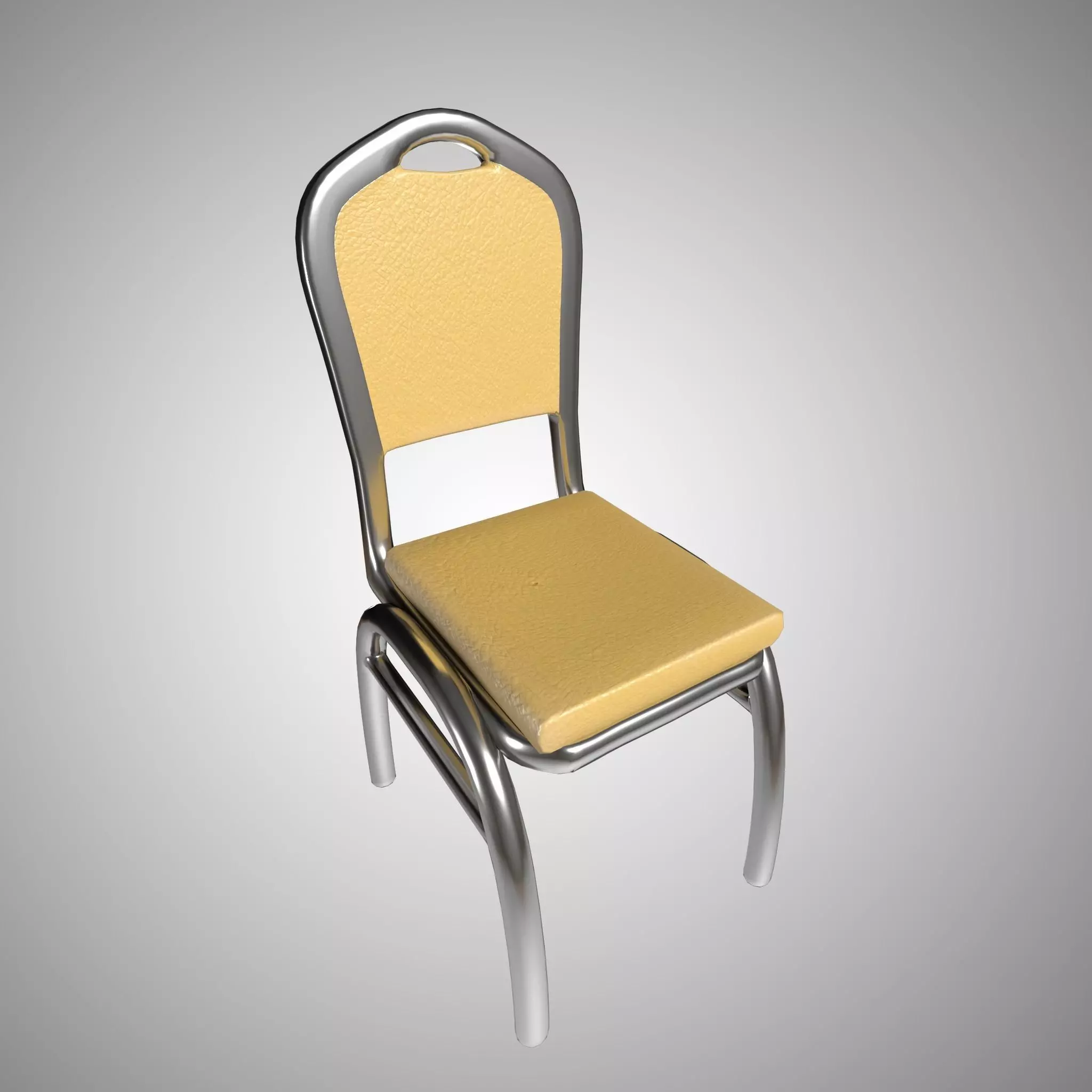 Cha Chaan Teng Chair Free low-poly 3D model