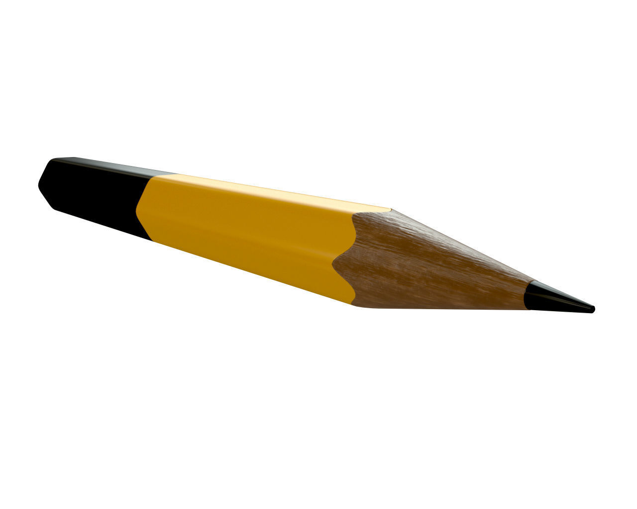 Pencil 02 3D model_2
